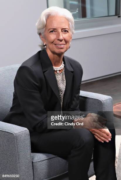 Managing Director of the International Monetary Fund Christine Lagarde visits LinkedIn on September 19, 2017 in New York City.