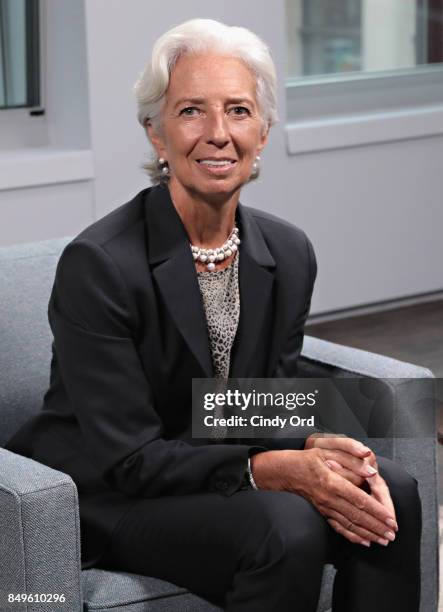 Managing Director of the International Monetary Fund Christine Lagarde visits LinkedIn on September 19, 2017 in New York City.