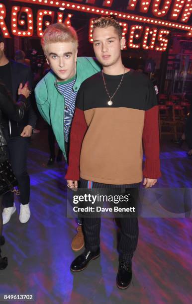 Gabriel-Kane Day-Lewis and Rafferty Law attend the Tommy Hilfiger TOMMYNOW Fall 2017 Show during London Fashion Week September 2017 at The Roundhouse...