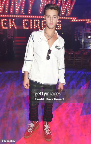 Cameron Dallas attends the Tommy Hilfiger TOMMYNOW Fall 2017 Show during London Fashion Week September 2017 at The Roundhouse on September 19, 2017...
