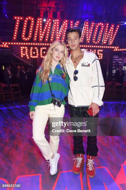 Anais Gallagher and Cameron Dallas attend the Tommy Hilfiger TOMMYNOW Fall 2017 Show during London Fashion Week September 2017 at The Roundhouse on...