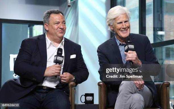 Broadcast journalists Josh Mankiewicz and Keith Morrison attend Build to discuss "Dateline NBC" at Build Studio on September 19, 2017 in New York...