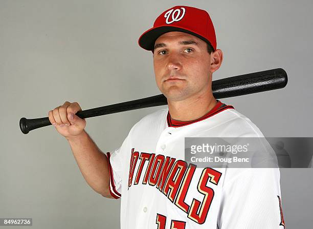 Ryan Zimmerman of the Washington Nationals poses during photo day at Roger Dean Stadium on February 21, 2009 in Viera, Florida.