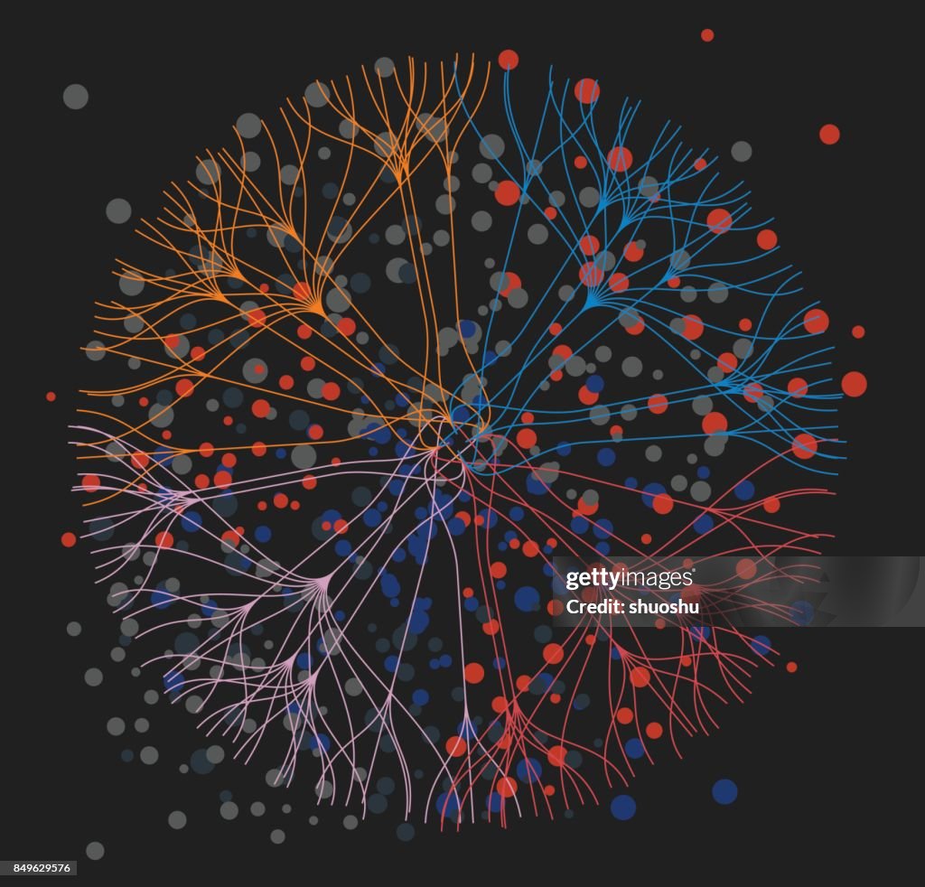 Daten-Visualisierung-Hintergrund