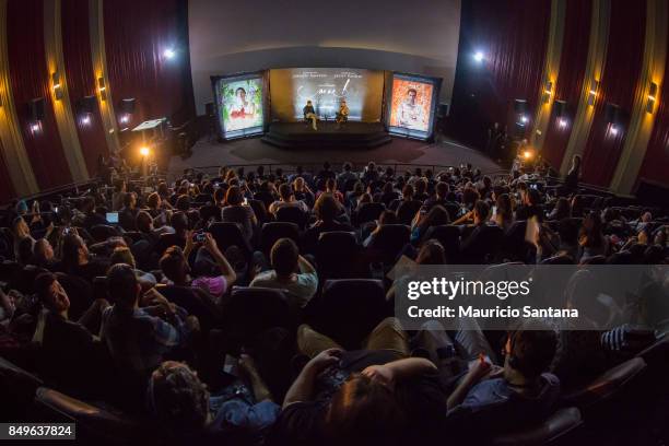 Director Darren Aronofsky attends the "mother!" photo call and press conference at Cinemark Eldorado on September 19, 2017 in Sao Paulo, Brazil.