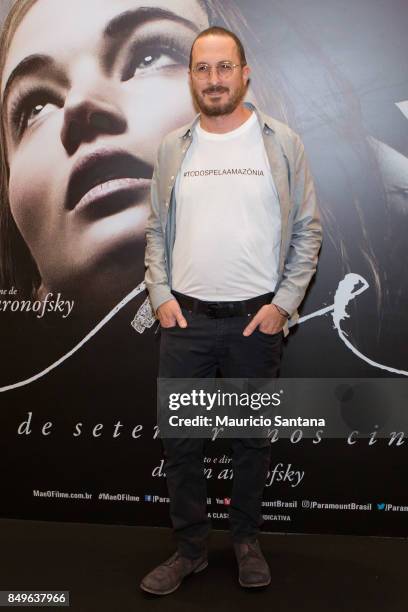 Director Darren Aronofsky attends the "mother!" photo call and press conference at Cinemark Eldorado on September 19, 2017 in Sao Paulo, Brazil.