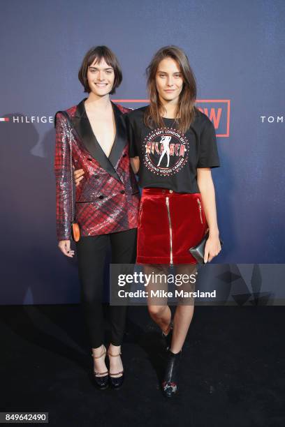 Sam Rollinson and Charlotte Wiggins attend the Tommy Hilfiger TOMMYNOW Fall 2017 Show during London Fashion Week September 2017 at the Roundhouse on...