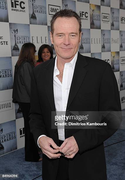 Actor Bryan Cranston with Jameson Irish Whiskey and GH Mumm at Film Independent's 2009 Independent Spirit Awards held at the Santa Monica Pier on...