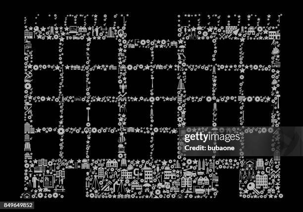 office construction industry vector icon pattern - contractor computer stock illustrations