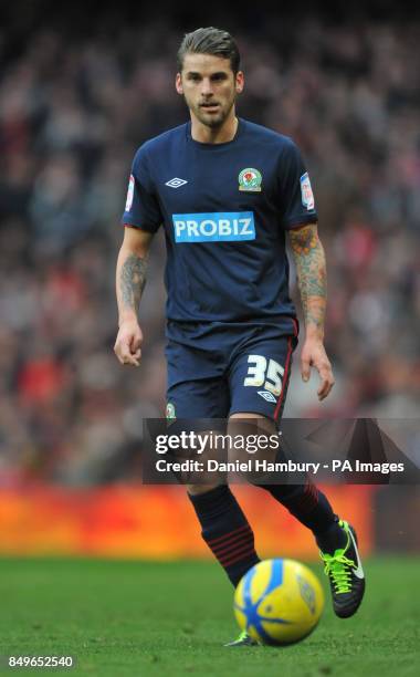 Blackburn's David Bentley during the FA Cup fifth round match at The Emirates Stadium, London.