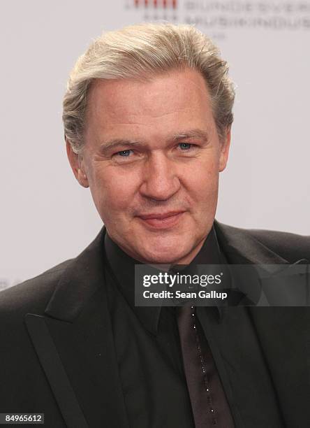 Singer Johnny Logan attends the 2009 Echo Music Awards at the O2 Arena on February 21, 2009 in Berlin, Germany.