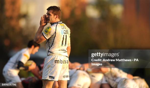 Sale Sharks' Mark Cueto during the Aviva Premiership match at the Kassam Stadium, Oxford.