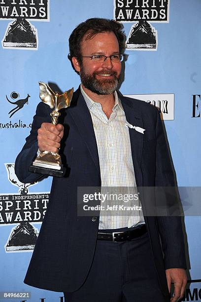 Director Tom McCarthy in the press room at the 2009 Film Independent Spirit Awards held at the Santa Monica Pier on February 21, 2009 in Santa...