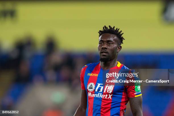Crystal Palace's Pape N'Diaye Souare returns to action during the Carabao Cup Third Round match between Crystal Palace and Huddersfield Town at...