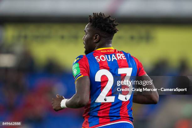 Crystal Palace's Pape N'Diaye Souare returns to action during the Carabao Cup Third Round match between Crystal Palace and Huddersfield Town at...