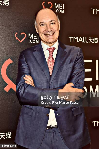 Thibault Villet, Co-Founder and President of mei.com attends mei.com presentation at Palazzo Parigi on September 19, 2017 in Milan, Italy.The online...