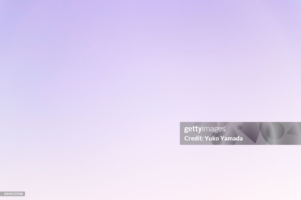 Clouds Typologies - Romantic Gradient Sky at Twilight