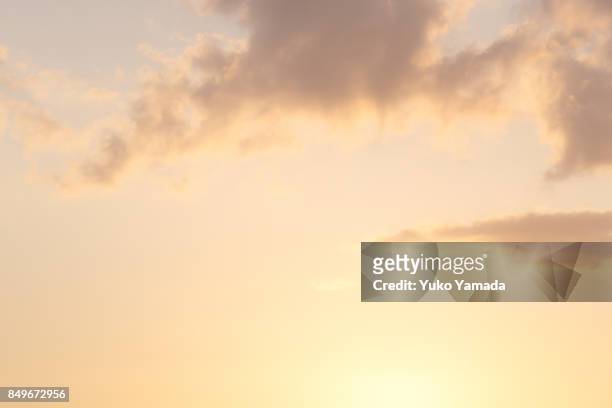 clouds typologies - romantic sky during sunset - romantic sky stock pictures, royalty-free photos & images