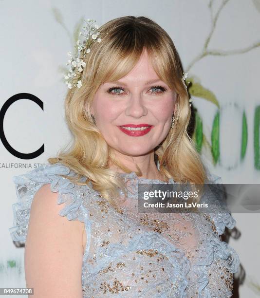 Actress Kirsten Dunst attends the premiere of "Woodshock" at ArcLight Cinemas on September 18, 2017 in Hollywood, California.