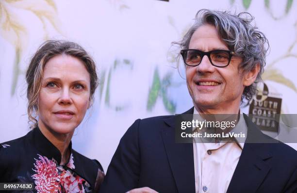 Britta Phillips and Dean Wareham attend the premiere of "Woodshock" at ArcLight Cinemas on September 18, 2017 in Hollywood, California.