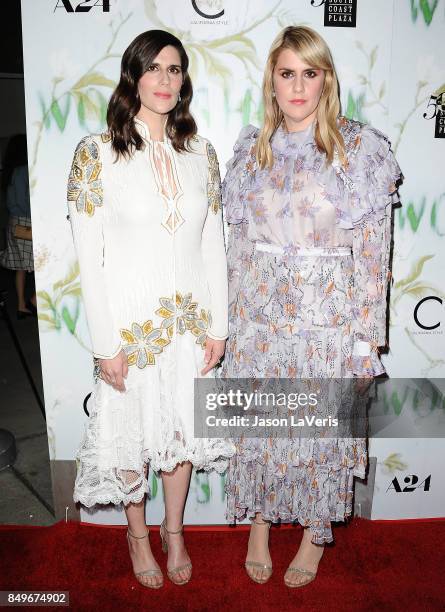 Laura Mulleavy and Kate Mulleavy attend the premiere of "Woodshock" at ArcLight Cinemas on September 18, 2017 in Hollywood, California.