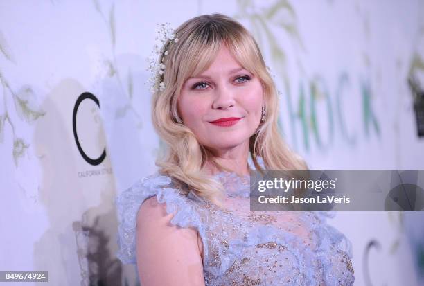 Actress Kirsten Dunst attends the premiere of "Woodshock" at ArcLight Cinemas on September 18, 2017 in Hollywood, California.