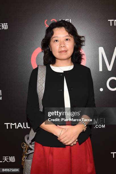 Jessica Liu, President of Tmall fashion attends mei.com presentation at Palazzo Parigi on September 19, 2017 in Milan, Italy.The online platform of...