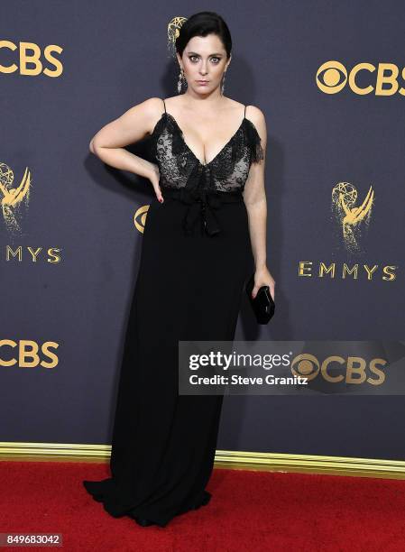 Rachel Bloom arrives at the 69th Annual Primetime Emmy Awards at Microsoft Theater on September 17, 2017 in Los Angeles, California.