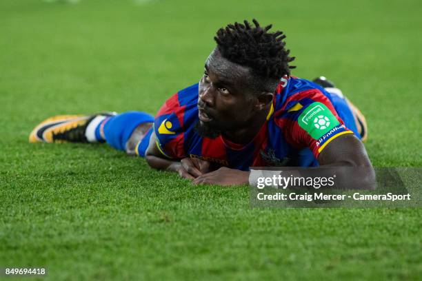 Crystal Palace's Pape N'Diaye Souare during the Carabao Cup Third Round match between Crystal Palace and Huddersfield Town at Selhurst Park on...