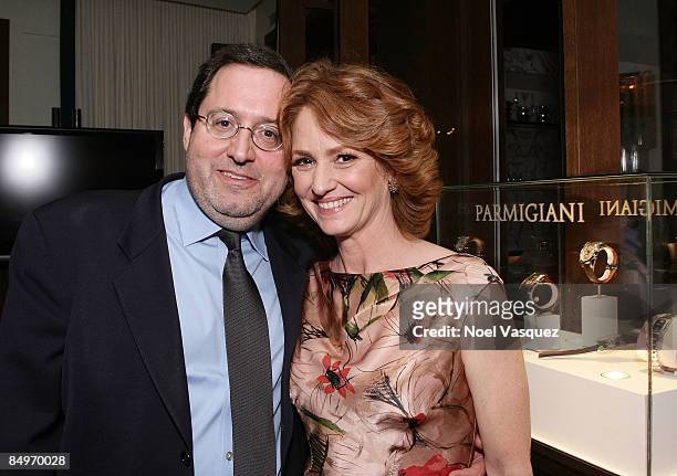 Michael Barker and Melissa Leo attend Sony Pictures Classics 2009 Oscar Nominee Dinner at Cecconi's on February 21, 2009 in Los Angeles, California.