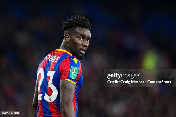 Crystal Palace's Pape N'Diaye Souare during the Carabao Cup Third Round match between Crystal Palace and Huddersfield Town at Selhurst Park on...