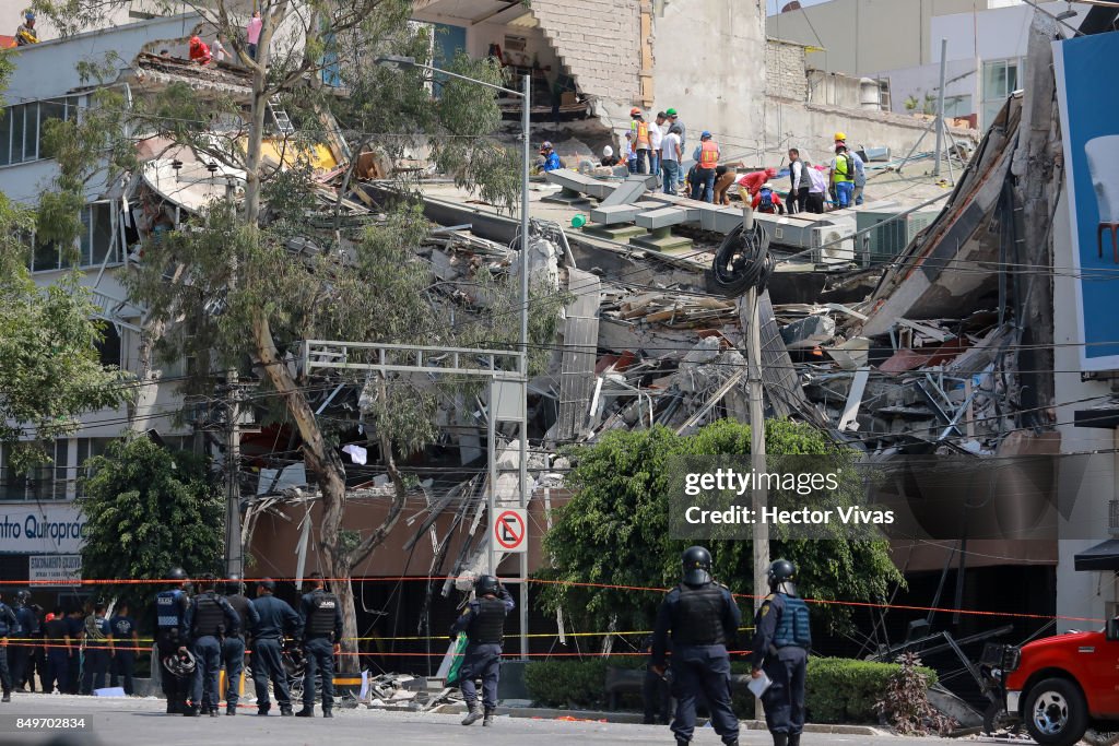 Earthquake Strikes Mexico City