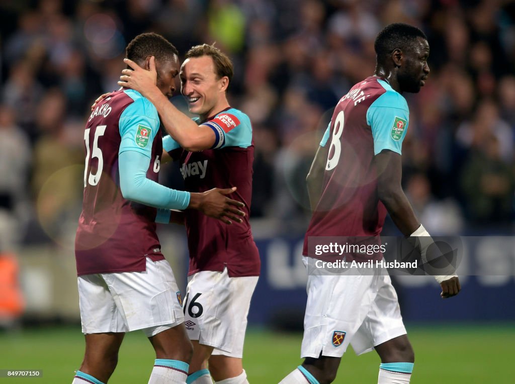 West Ham United v Bolton Wanderers - Carabao Cup Third Round