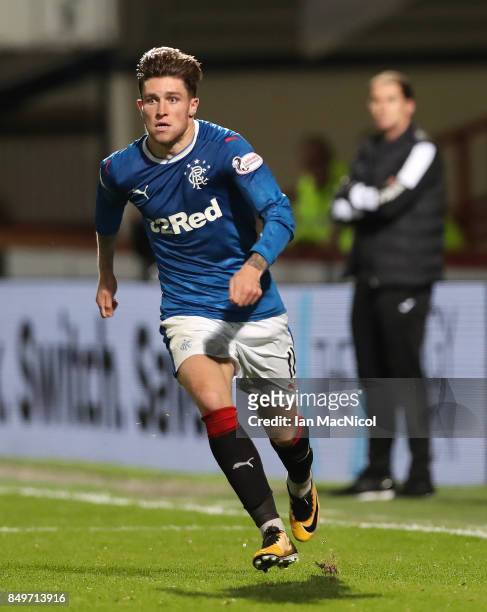Josh Windass of Rangers is seen in action during the Betfred League Cup Quarter Final at Firhill Stadium on September 19, 2017 in Glasgow, Scotland.