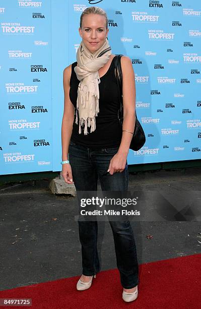 Jessica Napier arrives for the Movie Extra Tropfest 2009 in the Domain on February 22, 2009 in Sydney, Australia.