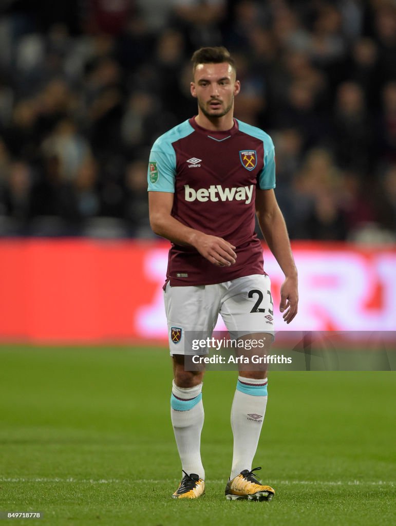 West Ham United v Bolton Wanderers - Carabao Cup Third Round