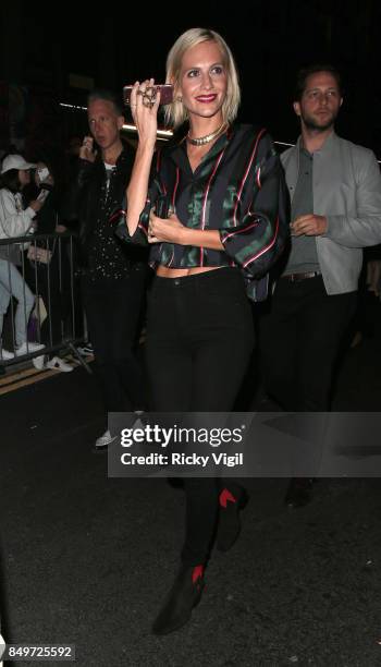 Poppy Delevingne seen at Tommy Hilfiger - 'Tommy x Gigi' catwalk show at Roundhouse during London Fashion Week September 2017 on September 19, 2017...