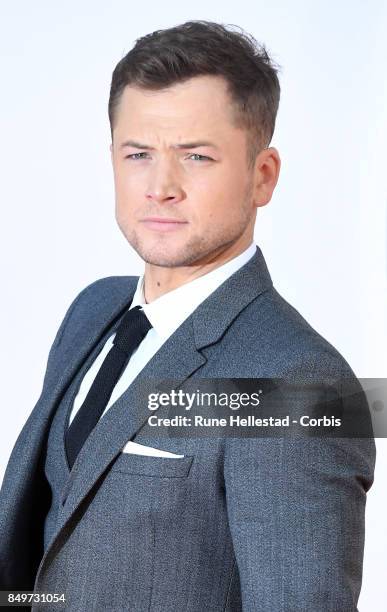 Taron Egerton attends the UK premiere of 'Kingsman: The Golden Circle' at Odeon Leicester Square on September 18, 2017 in London, England.