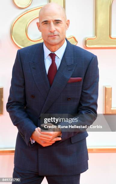 Mark Strong attends the UK premiere of 'Kingsman: The Golden Circle' at Odeon Leicester Square on September 18, 2017 in London, England.