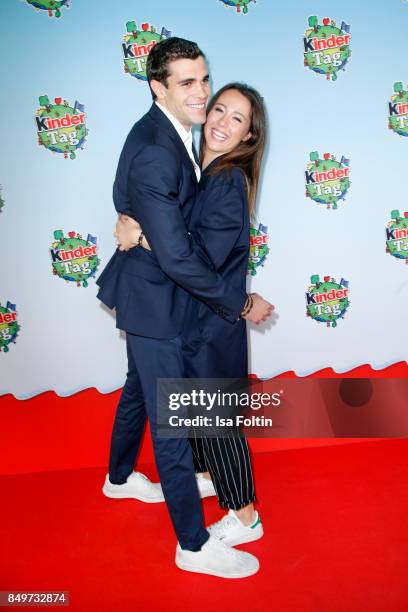 Aurora Ramazzotti and her boyfriend Goffredo Cerza during the KinderTag to celebrate children's day on September 19, 2017 in Berlin, Germany.