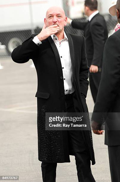 Actor Ben Kingsley walks in Santa Monica on February 21, 2009 in Santa Monica, California.