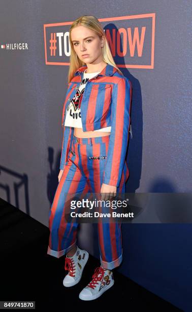 Sody attends the Tommy Hilfiger TOMMYNOW Fall 2017 Show during London Fashion Week September 2017 at The Roundhouse on September 19, 2017 in London,...