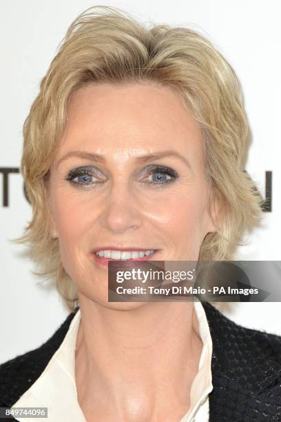 Jane Lynch arriving for 2013 Elton John AIDS Foundation Oscar Party held at West Hollywood Park in West Hollywood, Los Angeles.