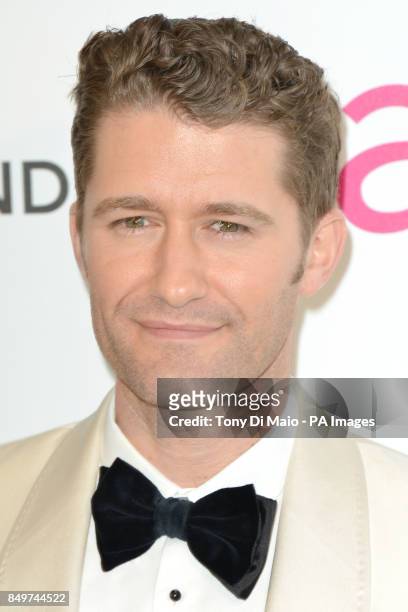 Matthew Morrison arriving for 2013 Elton John AIDS Foundation Oscar Party held at West Hollywood Park in West Hollywood, Los Angeles.
