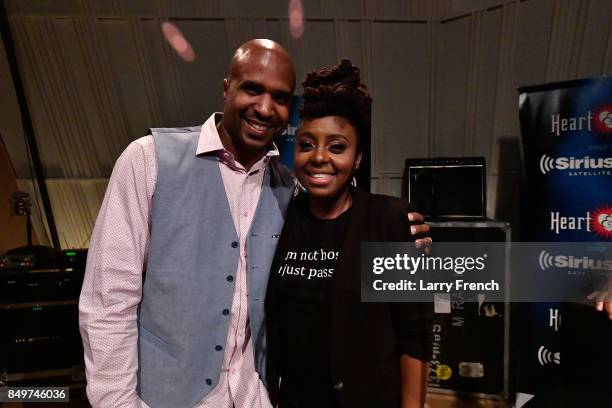 Ledisi performs live on SiriusXM on Up Close and Personal on the Heart & Soul Channel hosted by Cayman Kelly at SiriusXM Studio on September 19, 2017...