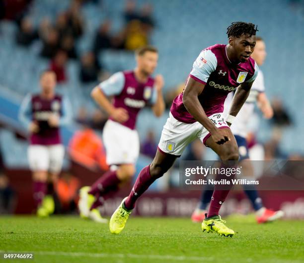 Corey Blackett Taylor of Aston Villa during the Carabao Cup Third Round match between Aston Villa and Middlesbrough at the Villa Park on September...