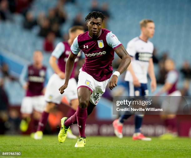 Corey Blackett Taylor of Aston Villa during the Carabao Cup Third Round match between Aston Villa and Middlesbrough at the Villa Park on September...