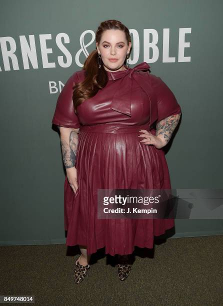 Tess Holiday signs copies of her new book "Not So Subtle Art of Being A Fat Girl: Loving the Skin You're In" at Barnes & Noble Tribeca on September...