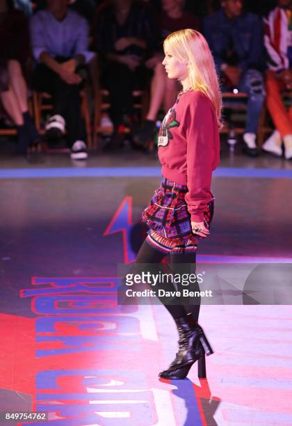 Georgia May Jagger walks the runway at the Tommy Hilfiger TOMMYNOW Fall 2017 Show during London Fashion Week September 2017 at The Roundhouse on...