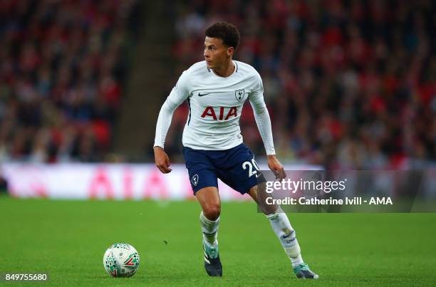 Dele Alli of Tottenham Hotspur during the Carabao Cup Third Round match between Tottenham Hotspur and Barnsley at Wembley Stadium on September 19,...